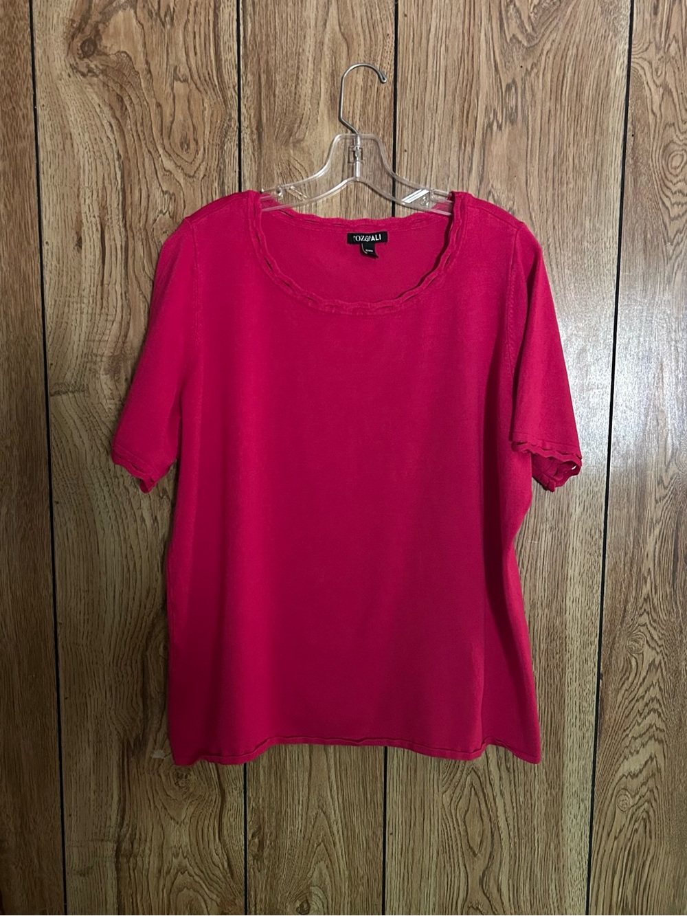 Roz & Ali women’s 2X Dark Hit Pink Sweater